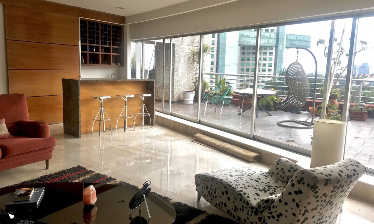 Cuajimalpa Apartment | Gorgeous PH w/3 terraces (bbq) near Near Santa Fé great location.