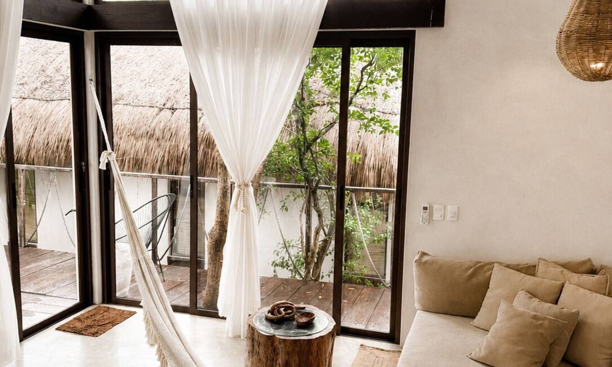 Tulum House | Ikal Kaan : is a Bohemian Bungalow with AC in tranquil Tulum