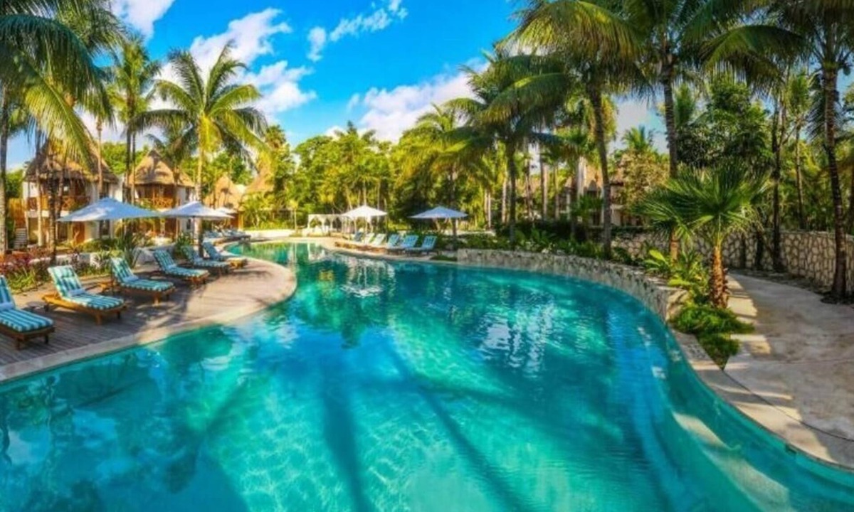 Downtown Hotel | Mahekal Beach Resort | Two King Bed | Bright Garden Cottage w/Hammock
