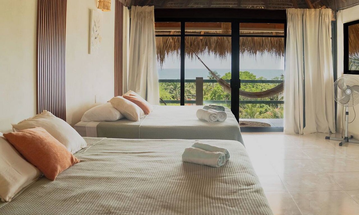 Brisas de Zicatela Apartment | Private Studio Palapa Mango- Pool- Ocean View - La Punta