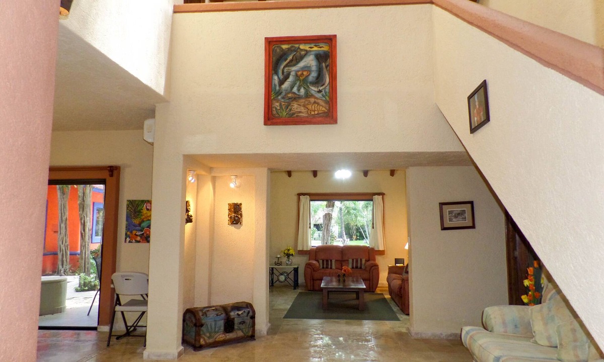 Playacar Fase II Villa | Tropical garden setting, 15 minute walk to 5th Ave, Cenote Style Pool!