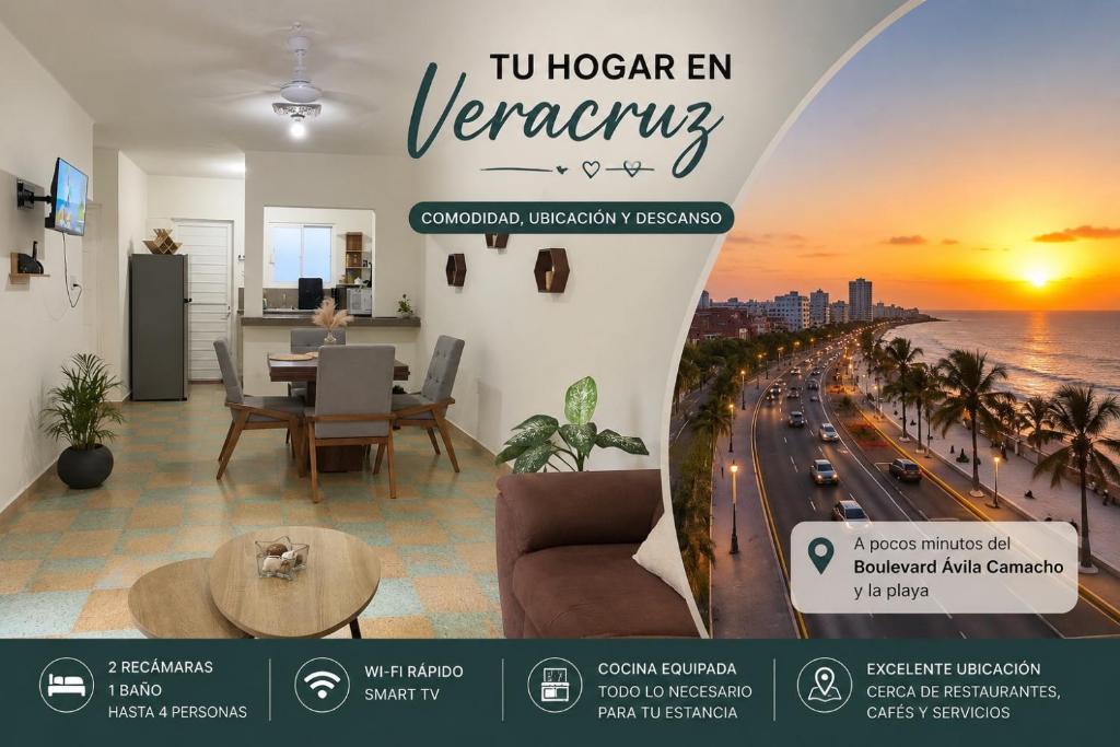 Ignacio Zaragoza Apartment | Veracruz Jarocho buena ubicación Departamento Familiar