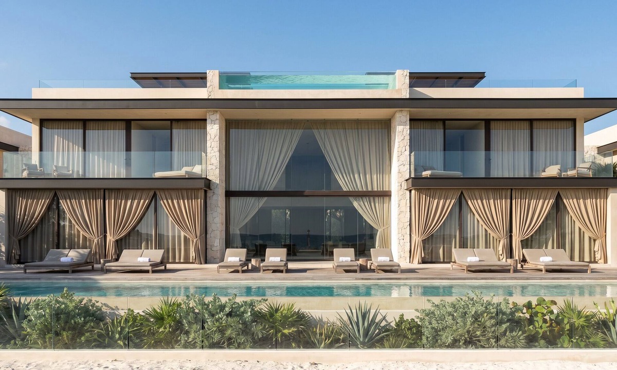 Zona Hotelera Villa | Villa Sian beachfront all-inclusive: chef, yacht, spa, gym, and transportation