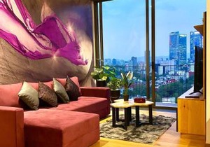 Penthouse con la mejor vista de Cdmx, 6 personas, Gym y 2 parkings in Mexico City