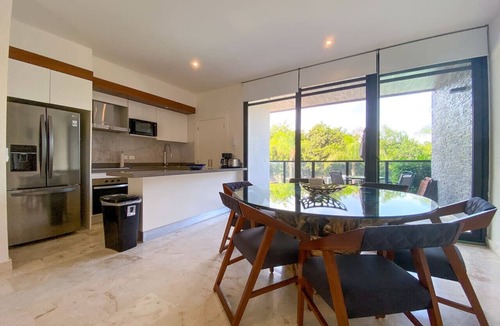 Akumal Apartment | 2BR PrivPool+AC+BBQ+Gym+Golf