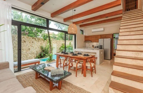 Zama Condo | Aldea Zama Jungle Home: Private Pool & Garden Tub