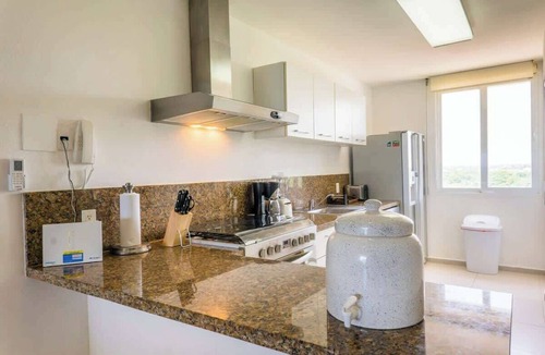 Puerto Juarez Apartment | Beachfront 3BR - Ocean View - 70m Pool - Cancun