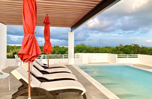 Akumal Condo | Bosque 102 · Casa Tortuga/Beach&Cenote/Roof Top Pool w Sea View