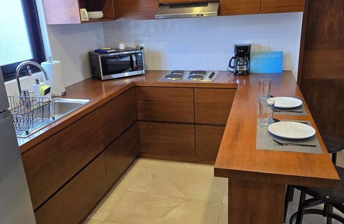 Luis Donaldo Colosio Condo | Brand New 2-bedroom 2-Bath. Rooftop Pool. 5 min walk to beach. Private parking.