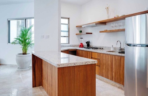 Puerto Aventuras Apartment | Casa Manglar Puerto Aventuras Pool and Garden View