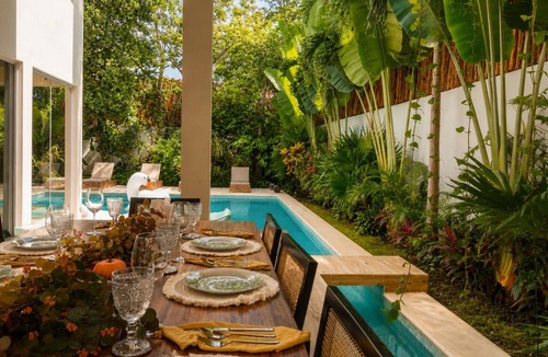 Tulum Villa | CieloAzul|Breakfast Included|HUGEPOOL|Security+Cleaner|5min to the beach |5BR