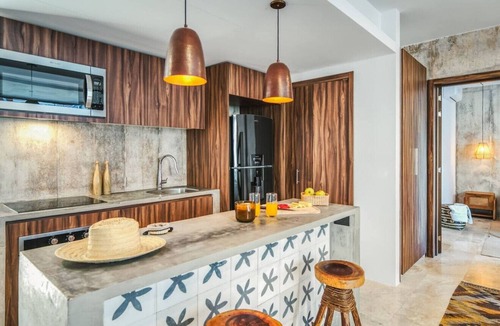 Tulum Condo | Classy 2BR on Private Cenote | Big Gym | Roof Pool