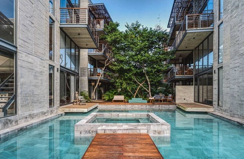 Tulum Condo | Classy 2BR on Private Cenote | Big Gym | Roof Pool