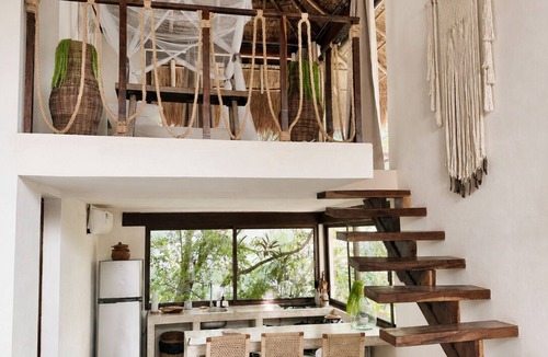 Tulum House | Ikal Kaan : is a Bohemian Bungalow with AC in tranquil Tulum