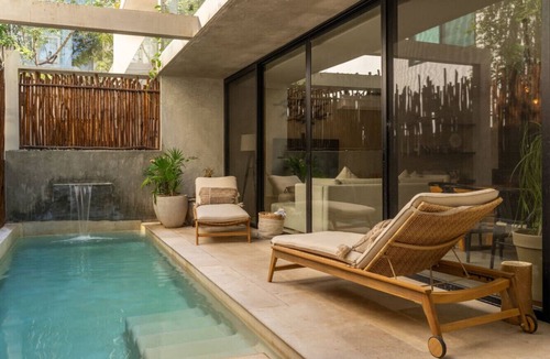 Tulum Apartment | Large Private Terrace w Hammock, Pool and Loungers
