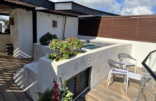 Playacar Condo | Luxury AWA Playacar Penthouse Private Rooftop Plunge Pool Gated Resort Living