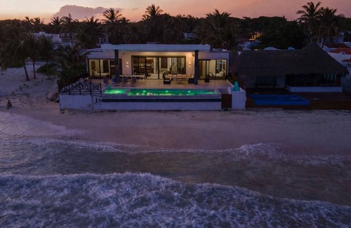 Playacar Villa | Luxury Beachfront Villa downtown Playa del Carmen, infinity pool, housekeeping