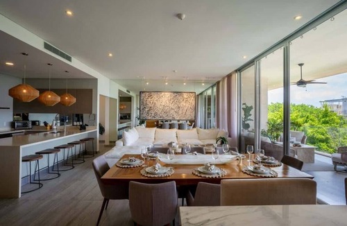 Playacar Apartment | Luxury Condo | 3BR | Private Rooftop Pool | GYM