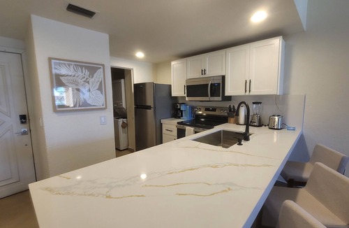 Sandy Beach Condo | PrincesaB108 GroundFlr Grill ExperienceRockyPoint Oversized Patio