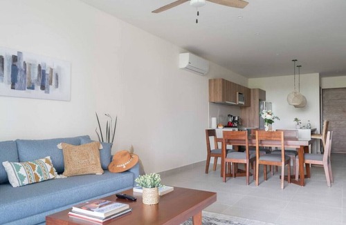 Akumal Apartment | Santamar A107 · Vida w Garden/Beach Club/Gym/RTop Ocean view-wifi
