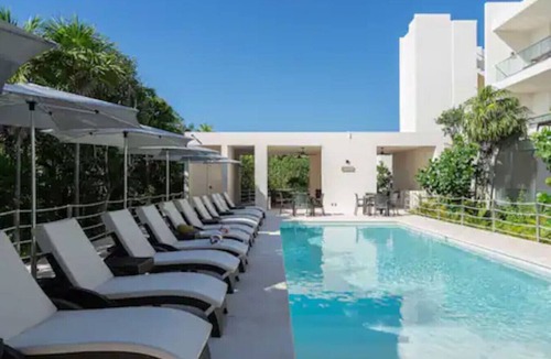 Akumal Condo | Santamar C203 · Bougainvillea w Ocean view/RTop Swpool/Beach Club