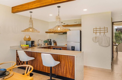 Playa Paraiso Condo | Stellar 2BR w Beach Club | Work Desk | Gym & Yoga Access