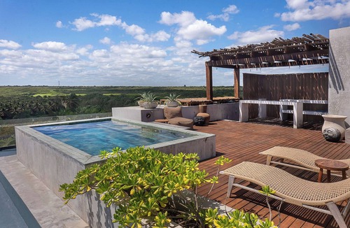 Soliman Bay Apartment | Tankah Bay 3BR Oceanview | Private Rooftop with plunge pool