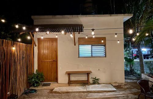 Isla Holbox House | The house of flowers with a courtyard of warm lights