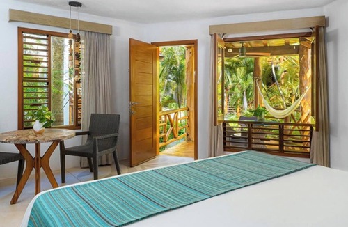 Downtown Hotel | Two King Bed | Mahekal Beach Resort | Nature in Garden View Cottage w/Hammock
