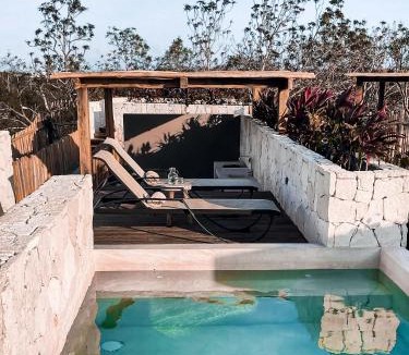 Tulum City Center Apartment | Vida Jungle Boho Apart 13 with special fee to access Hotel Bardo