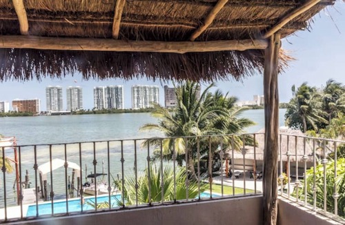 Punta Cancun Villa | Villa:2 looking at Nichupte Lagoon