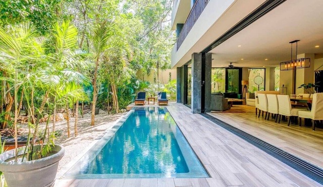 Aldea Zama Villa with Private Pool, Art & Spa