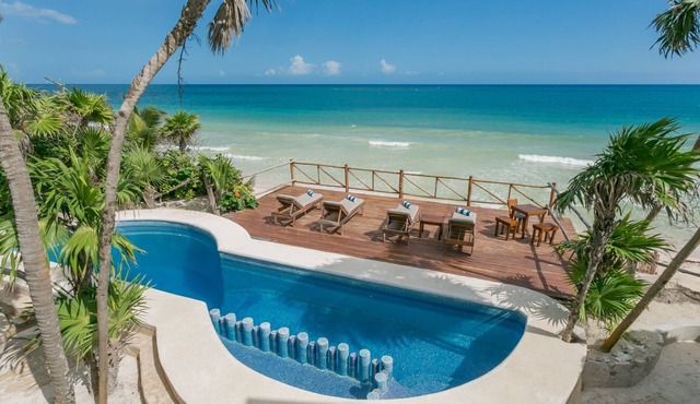 BEAUTIFUL PRIVATE BEACH FRONT LUXURY VILLA RETREAT NEAR TULUM in Houston