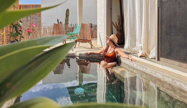 Casa Pakal Cozy 2-bedroom cottage near Cerritos Beach