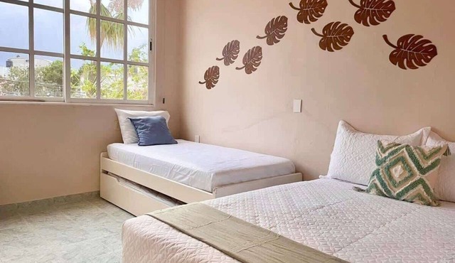 Central 2BR Apt near Mercado 28, Cancun