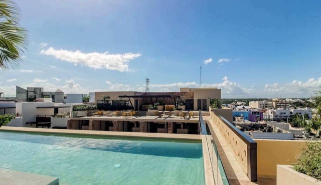 Chic studio in Playa Centro, rooftop pool & gym