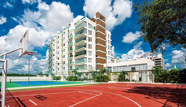 Departamento de 2 BED en Condominio a 8 min del Mar Caribe
