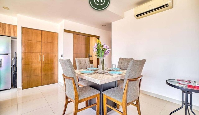Equipped 1BR Condo with Private Balcony - Pool