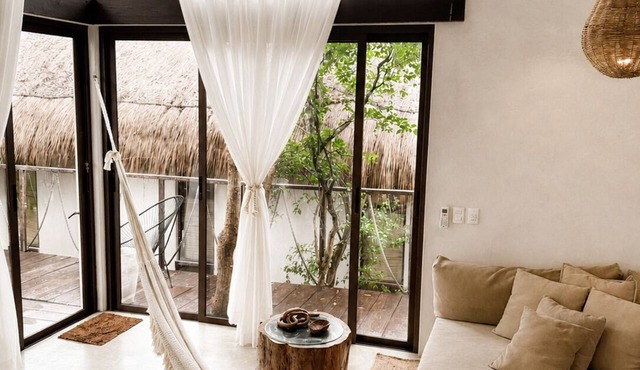 Ikal Kaan : is a Bohemian Bungalow with AC in tranquil Tulum