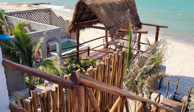 Mayan suite. large ocean view balcony suite, right on the beach