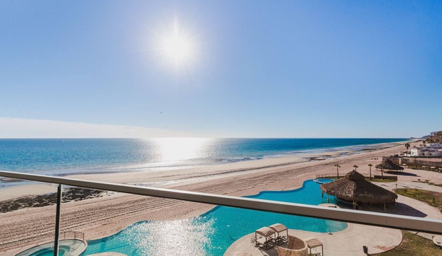 Phase 3 Ocean Front 3BR Las Palomas Condo with Panoramic Sea of Cortez Views