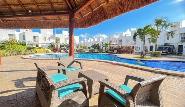 Spacious 3-bedroom family home with pool and close to Xcaret