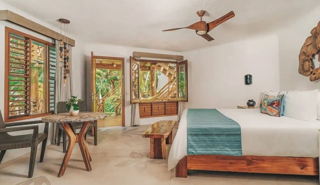 Two King Bed | Mahekal Beach Resort | Nature in Garden View Cottage w/Hammock