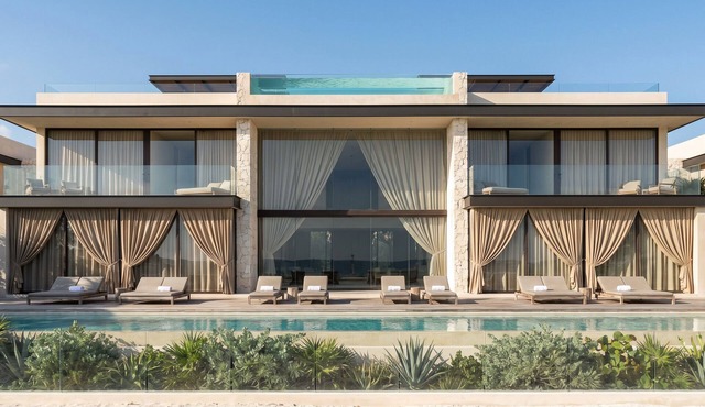 Villa Sian beachfront all-inclusive: chef, yacht, spa, gym, and transportation