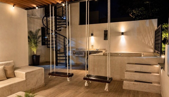 Your Tulum escape awaits. Relax in a private rooftop pool, enjoy tropical views from 3 balconies, 3 bedrooms with smart TV's, and stay minutes from beaches, cenotes, dining, and nightlife.