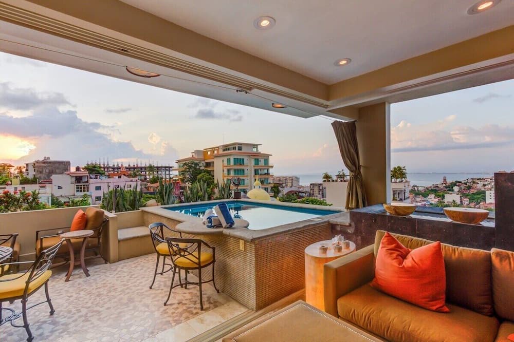 Emiliano Zapata Condo | Casa Celeste - Hilltop Penthouse! Private Pool!