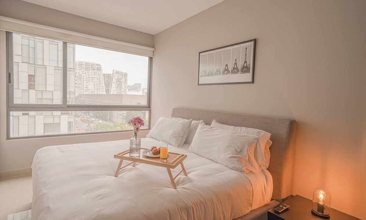 Ampliacion Granada Condo | 1BR|1BA Apartment W/pool, gym, high speed WiFi, located just a 3-minute walk from the new U.S. Embassy