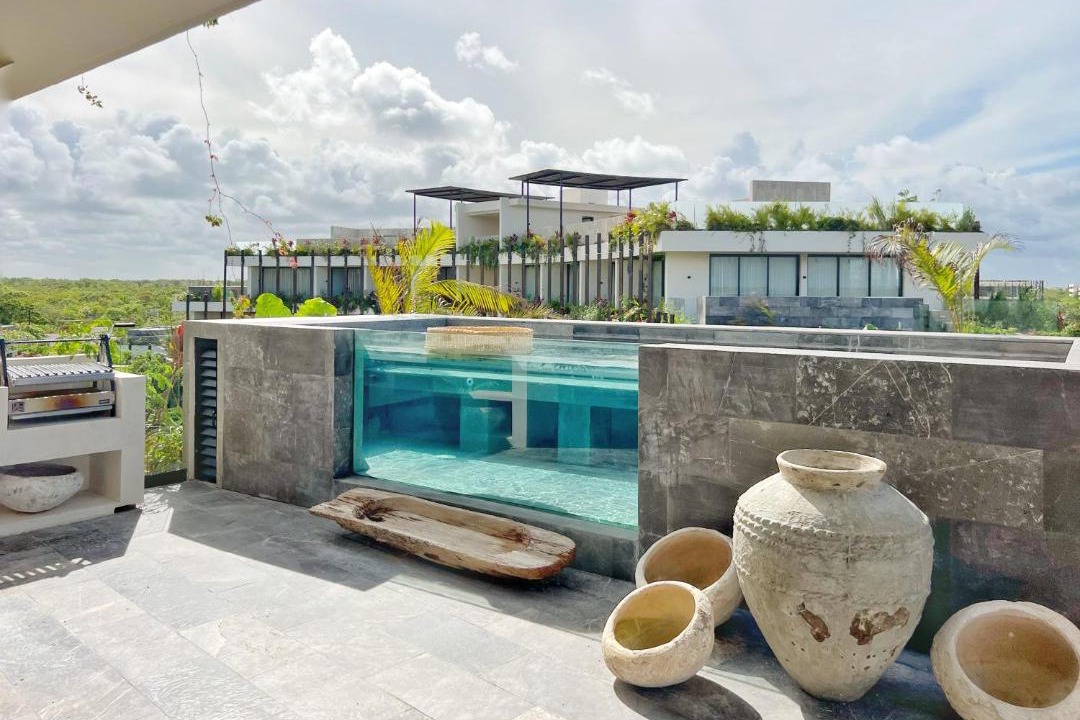 Tulum Apartment | PH de lujo, Piscina privada, 5 min playa, Vista 360