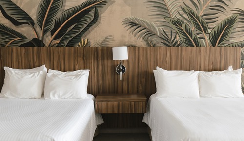 Deluxe Double Room, 2 Double Beds, Balcony, Beach View