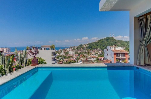 Emiliano Zapata Condo | Casa Celeste - Hilltop Penthouse! Private Pool!